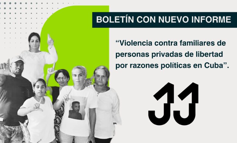 Violencia contra familiares de presos políticos en Cuba.